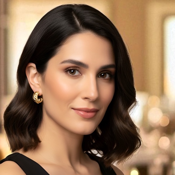 Textured Hoops - Picture 1 of 3